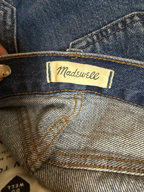 Madewell A-Line Rigid Denim Shorts Size 26 High Rise Raw Hem - Picture 4 of 4